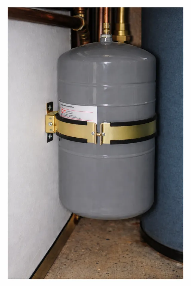 HydroClaw installed on expansion tank